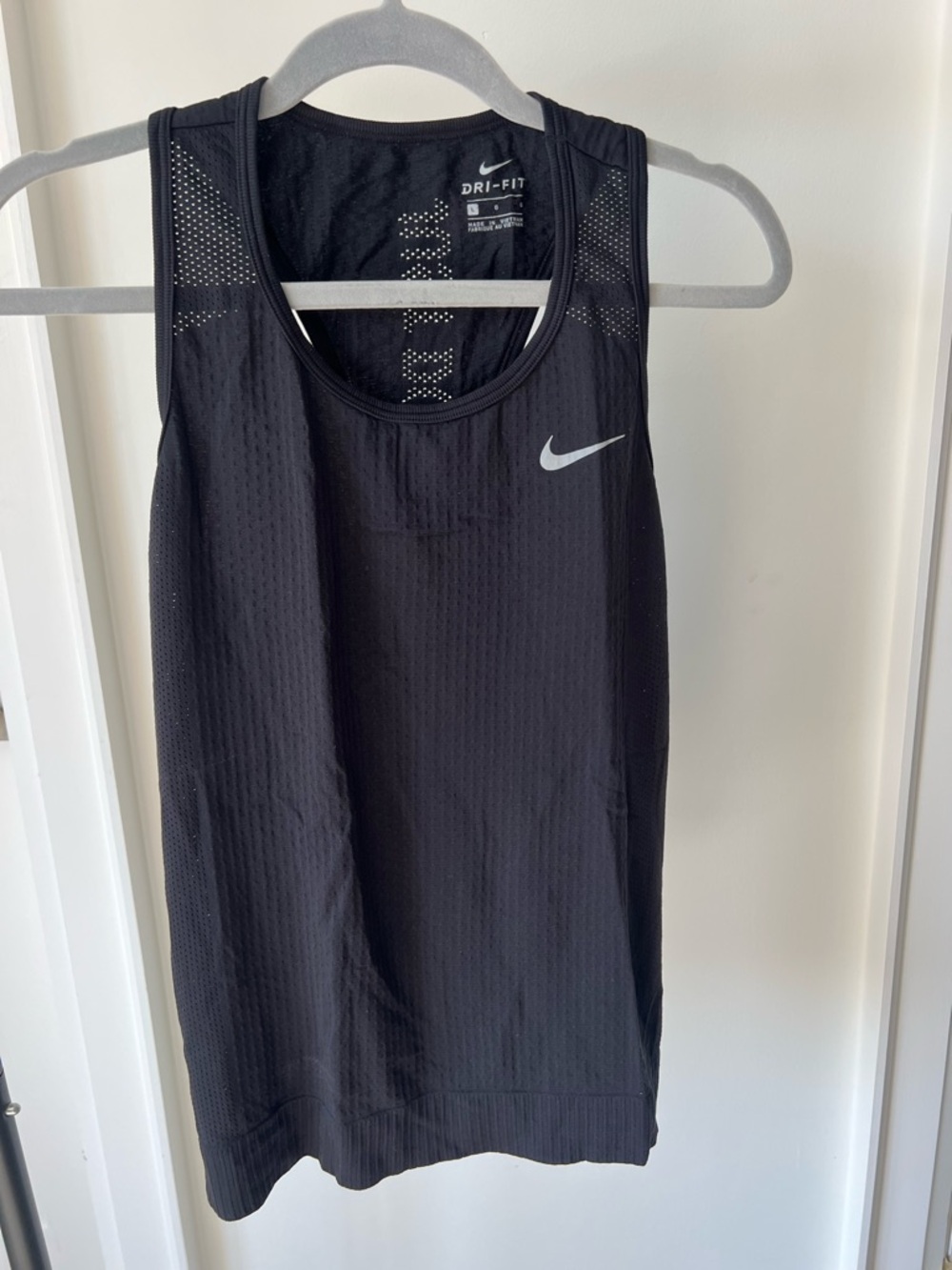 Nike Black Dri-FIT Mesh Performance Tank Top